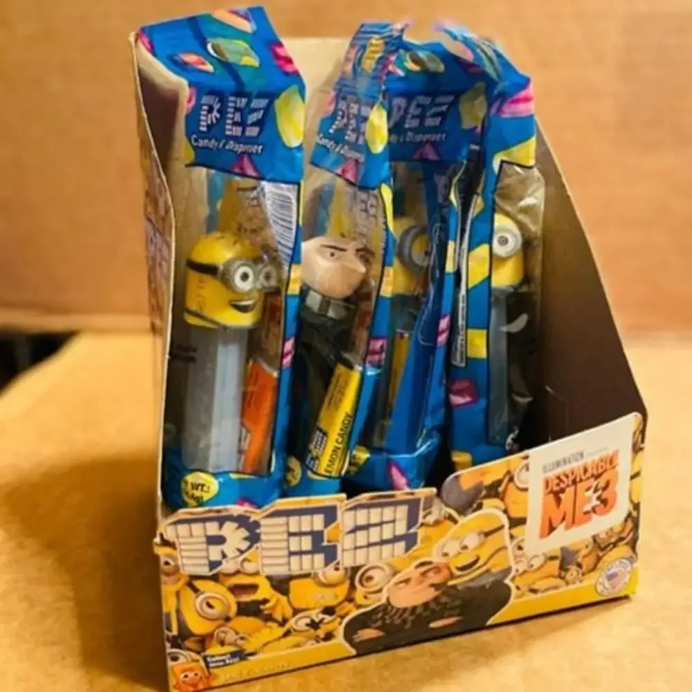Lot of 4 New/Sealed PEZ Despicable Me 3 Dispensers & Display Box~ FREE SHIPPING!